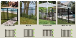 Aluminum fence types