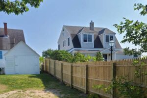 Privacy fence installation wood