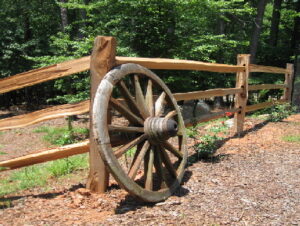 Split rail fence