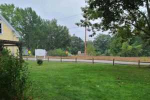 Split rail fence installation Maine